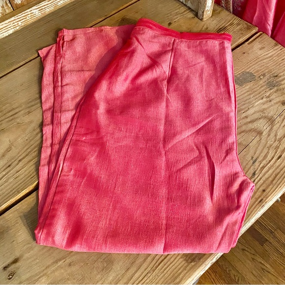 Indian Tunic Dress Pink with Gold Embroidery and matching pants Size XL NWOT - Picture 6 of 9